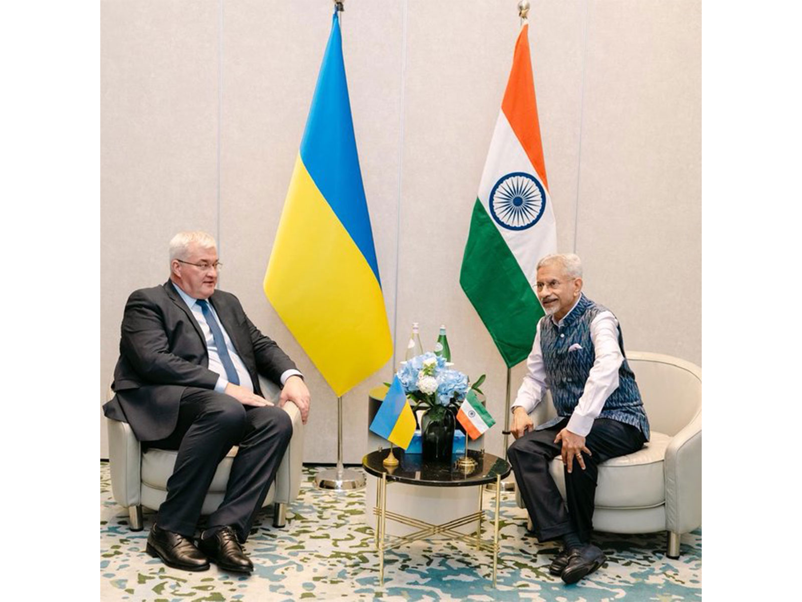 External Affairs Minister S Jaishankar met with Ukrainian Foreign Minister Andrii Sybiha (Photo/X@DrSJaishankar)