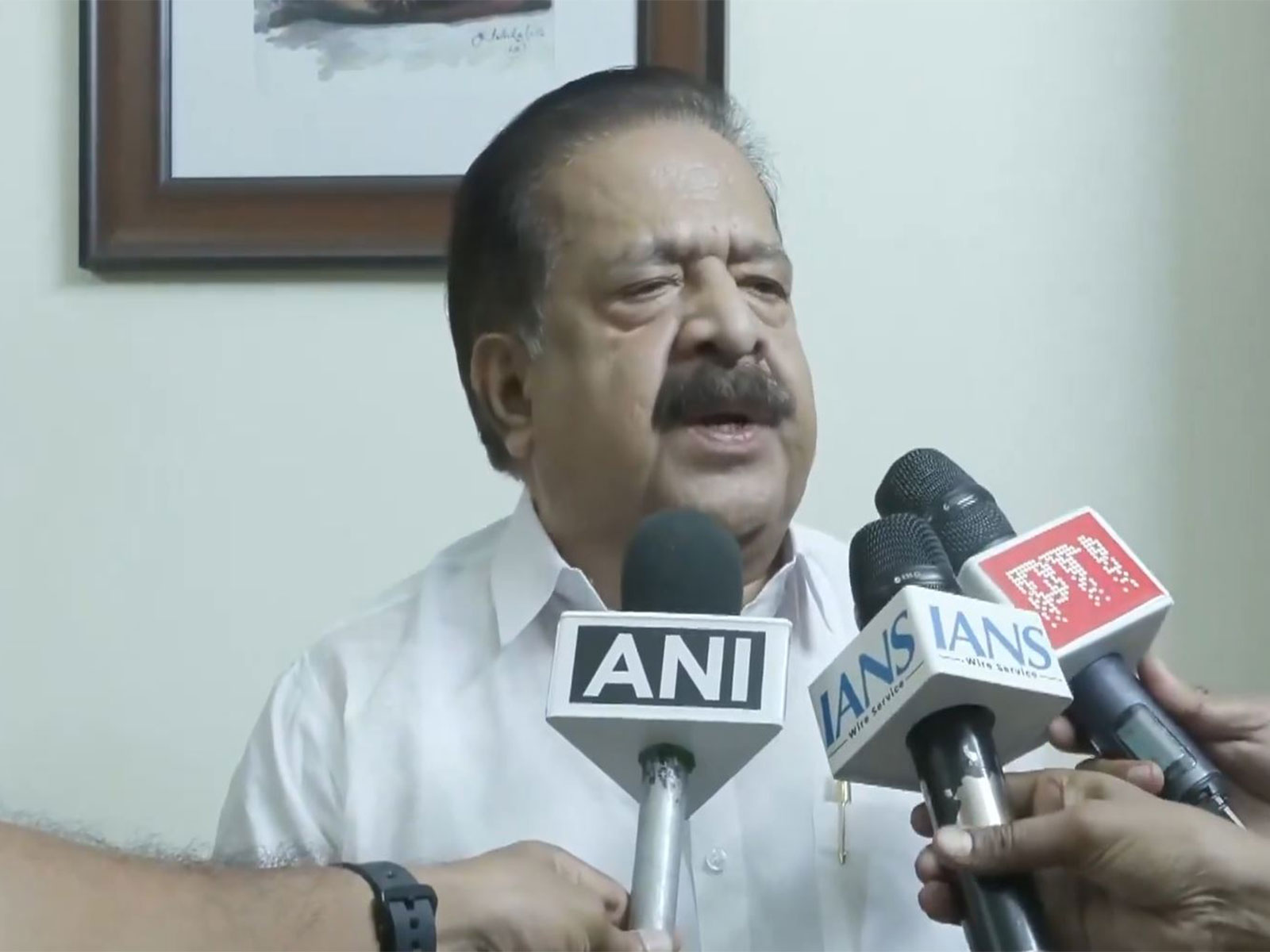 Keralam Home Minister Ramesh Chennithala (Photo/ANI)