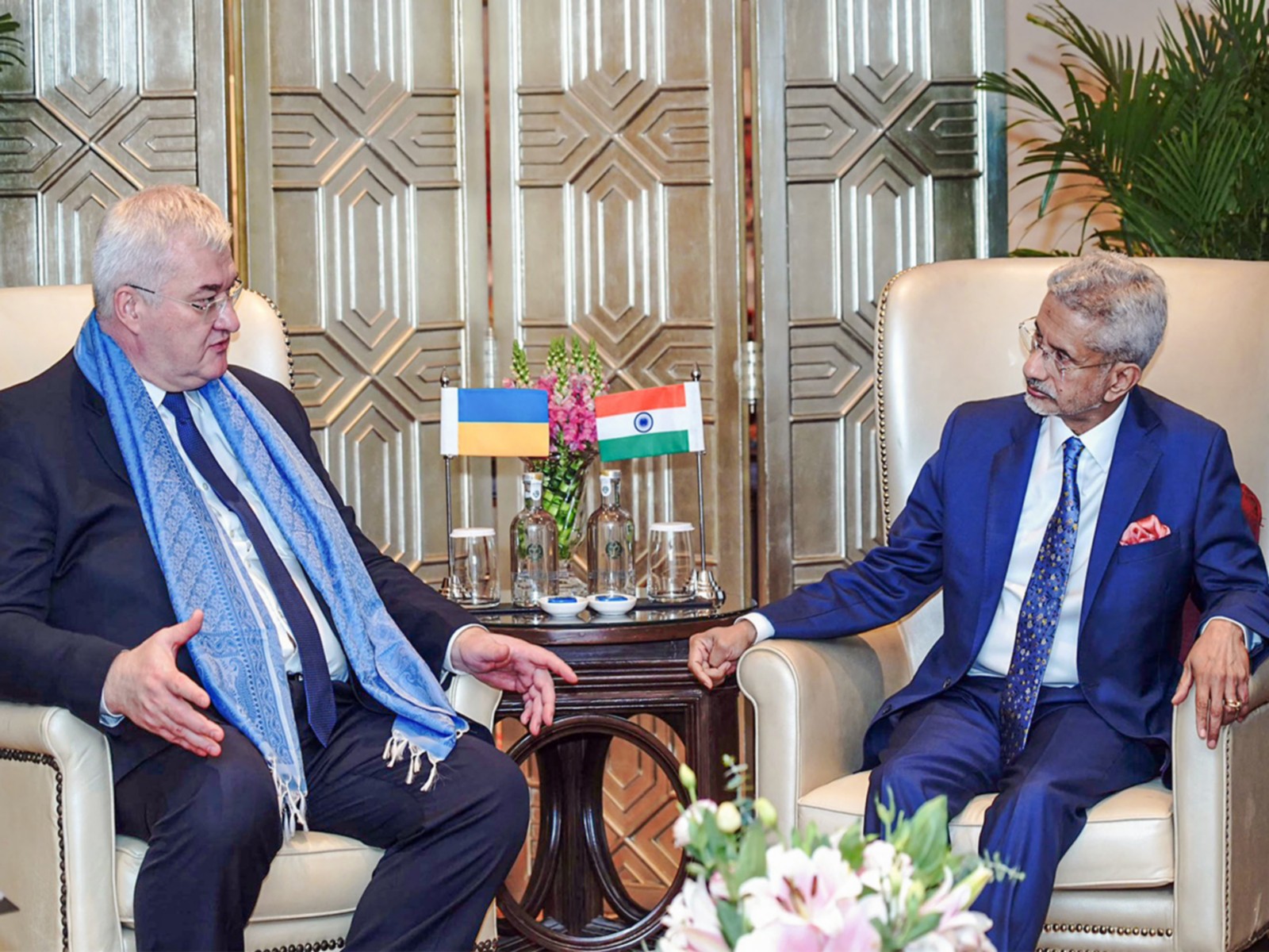 EAM Jaishankar and Ukraine Foreign Minister Andrii Sybiha (File Photo/ ANI) 