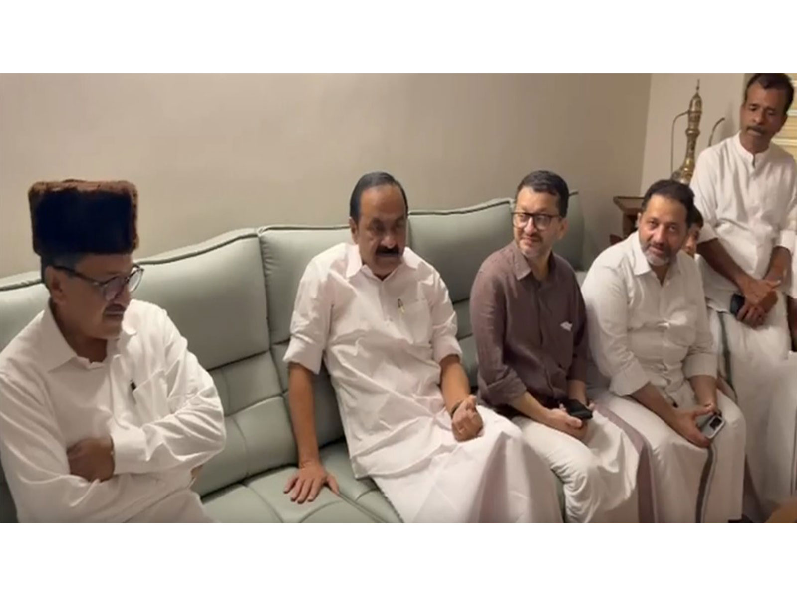 Keralam CM V D Satheesan visits IUML State President Thangal (Photo/ANI)