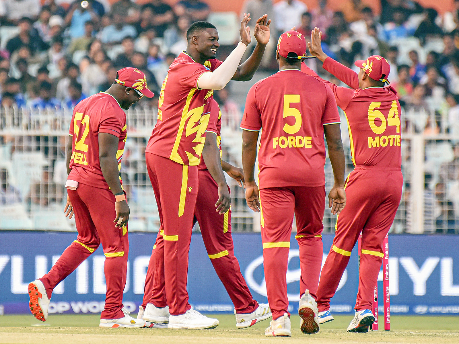 West Indies players celebrating (File Photo/ANI)