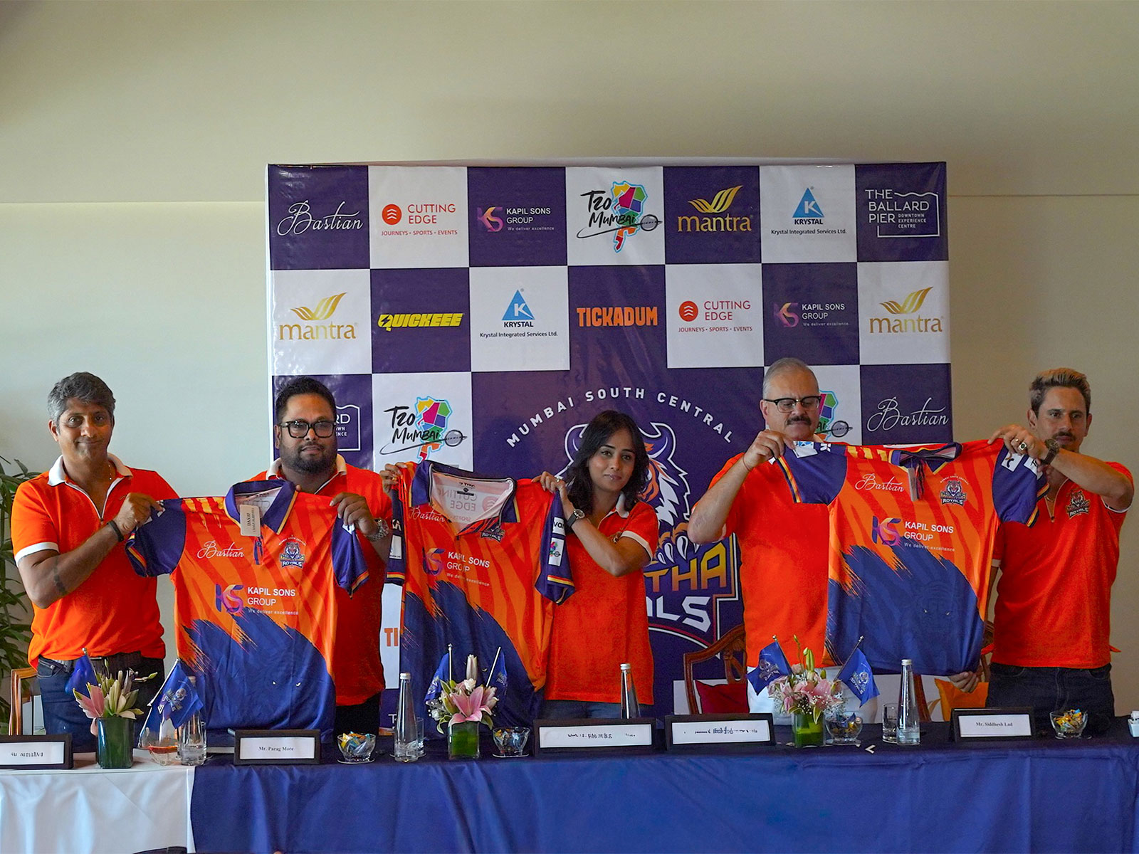 Mumbai South Central Maratha Royals unveil new jersey. (Photo/T20 Mumbai League)