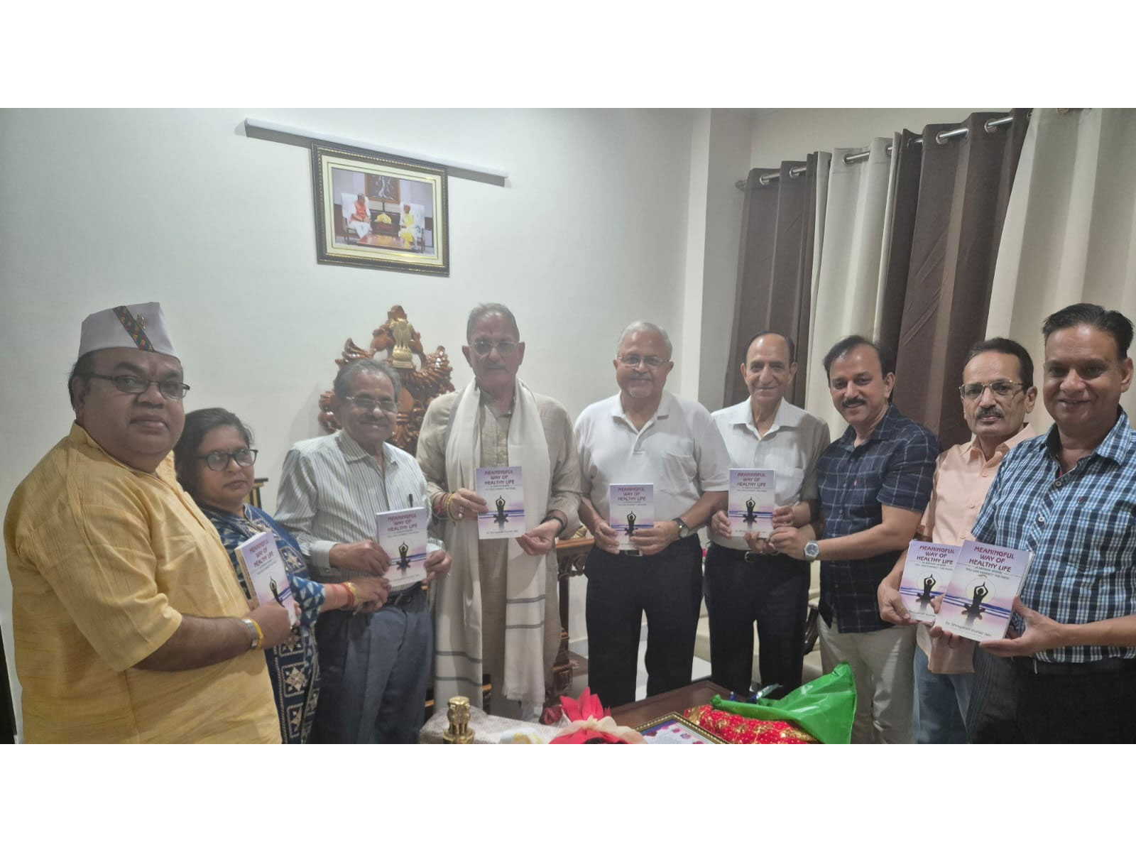 Governor Kavinder Gupta releases book "Meaningful Way of Healthy Life" in Jammu (Photo/JK Governor)