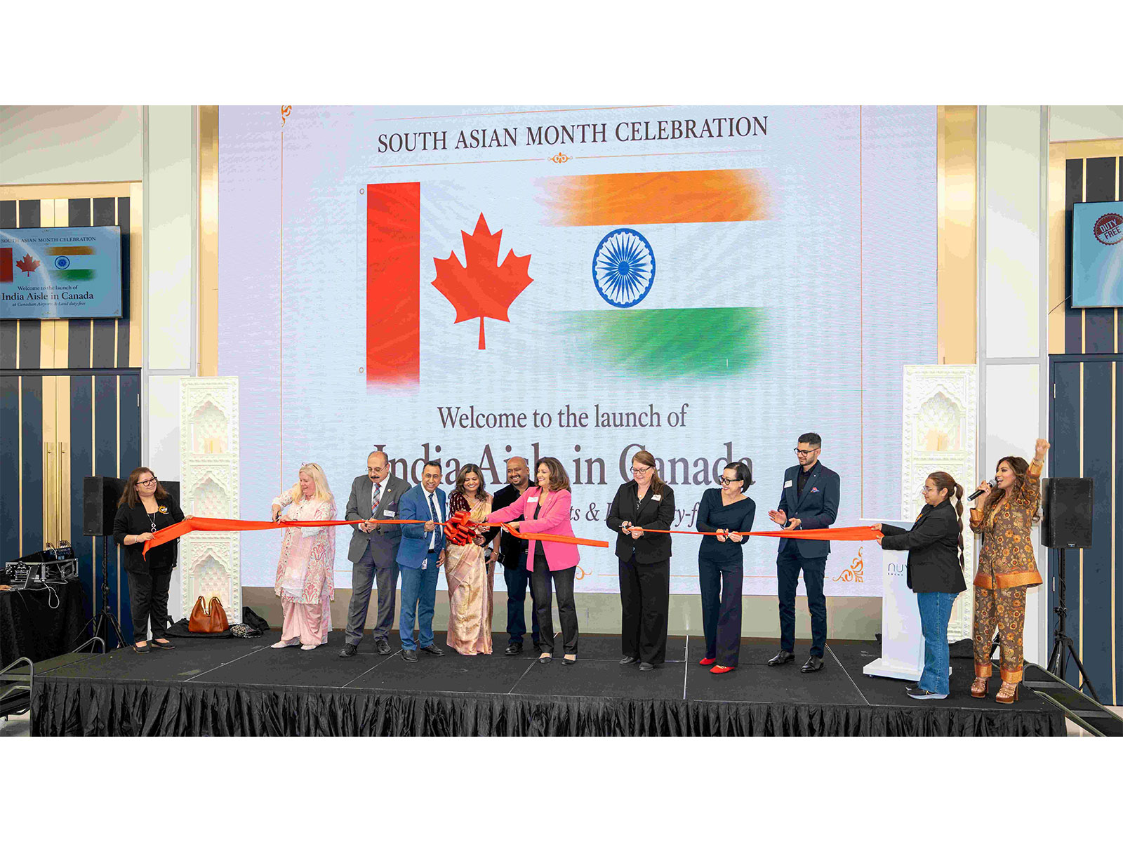 From Left to right: Natalie Hart, Sheref Sabawy, Deepak Anand, Pooja S & Balaji Nagaraja, Nina Tangri, Catherine West, Tania Lee and Parth Makwana