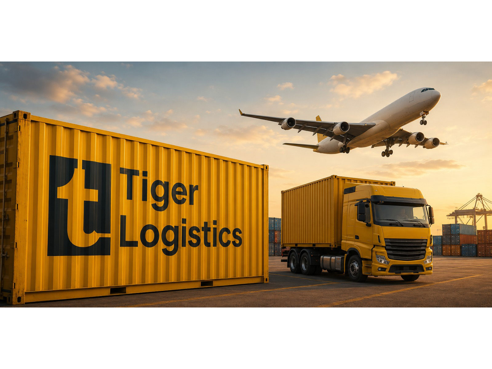 Representative visual of global freight and logistics operations