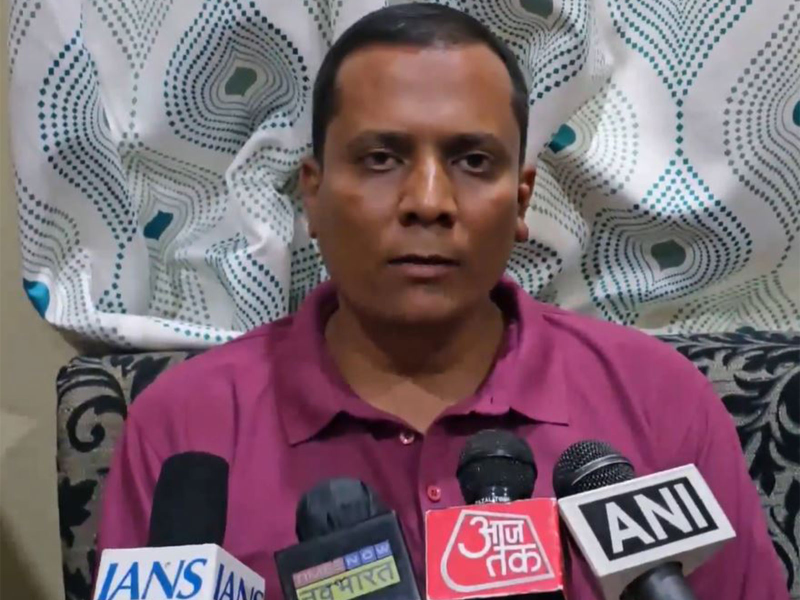  The father of 22-year-old Indian student Vidhi Megha,  Kalpeshbhai Medha (Photo/ANI)