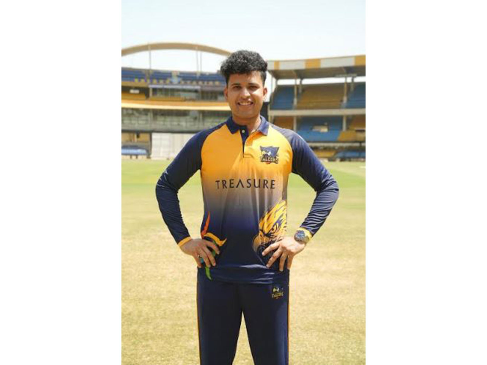 Ujjain Falcons cricketer Madhav Tiwari (Image: Ujjain Falcons media)