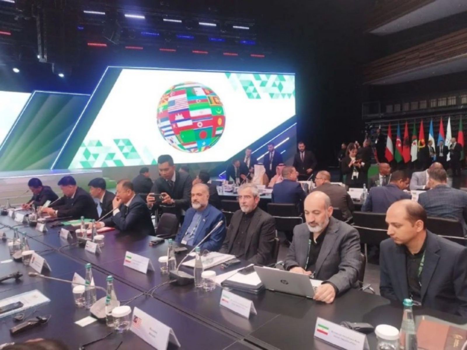Ali Bagheri, Deputy Secretary of Iran's Supreme National Security Council along with other officials