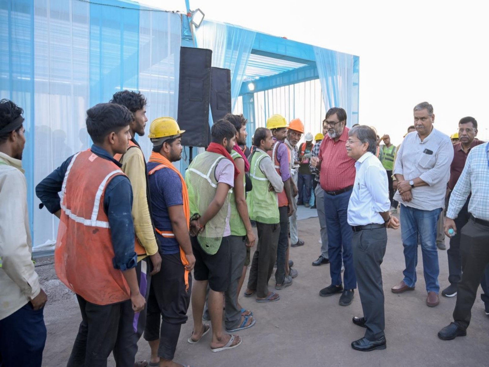 Buttermilk distribution drive for port Shramiks at Cargo Jetty no 16 (Photo/ANI)