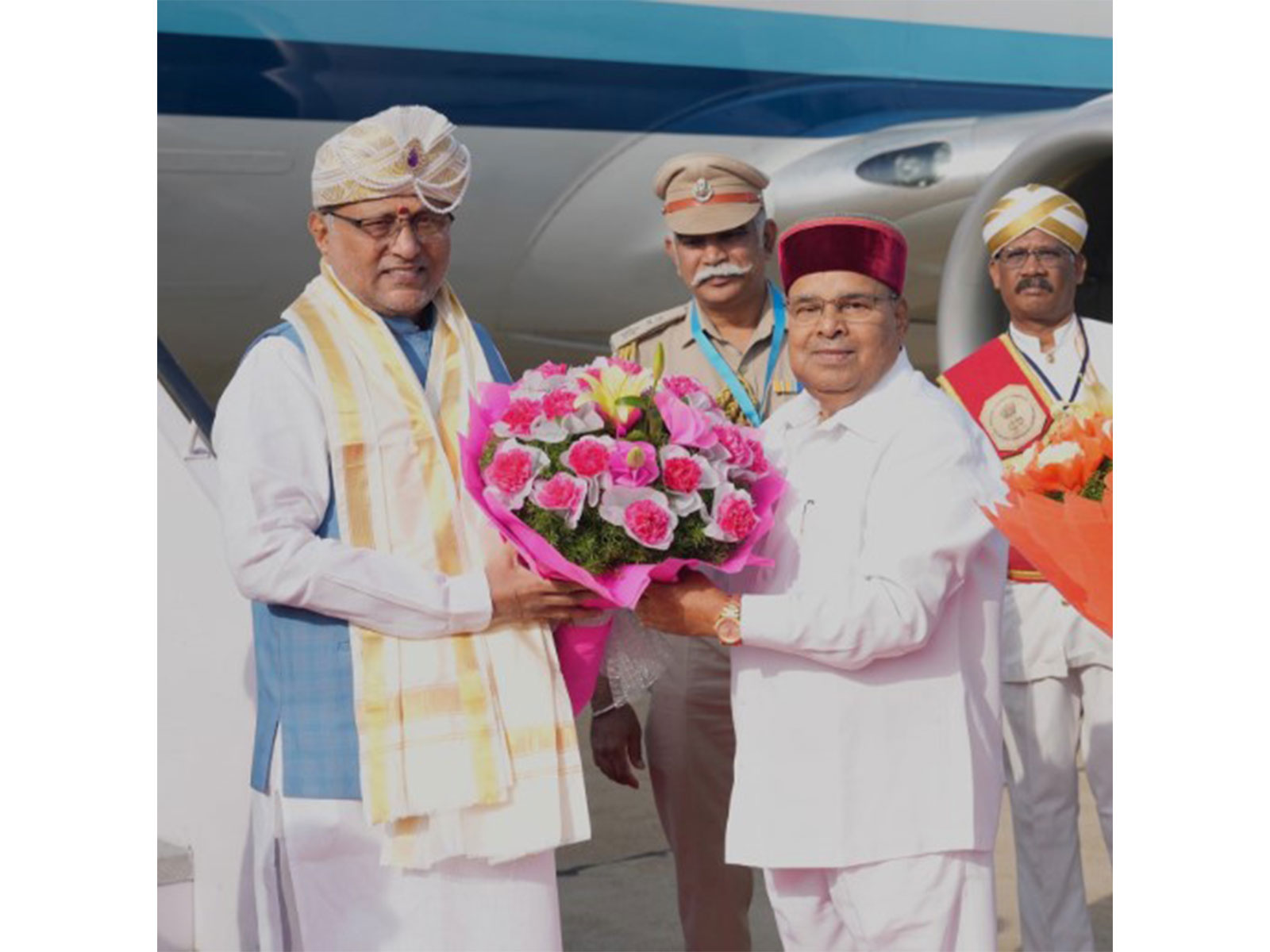 Vice President CP Radhakrishnan and Karnataka Governor Thaawarchand Gehlot (Photo/x/@VPIndia)