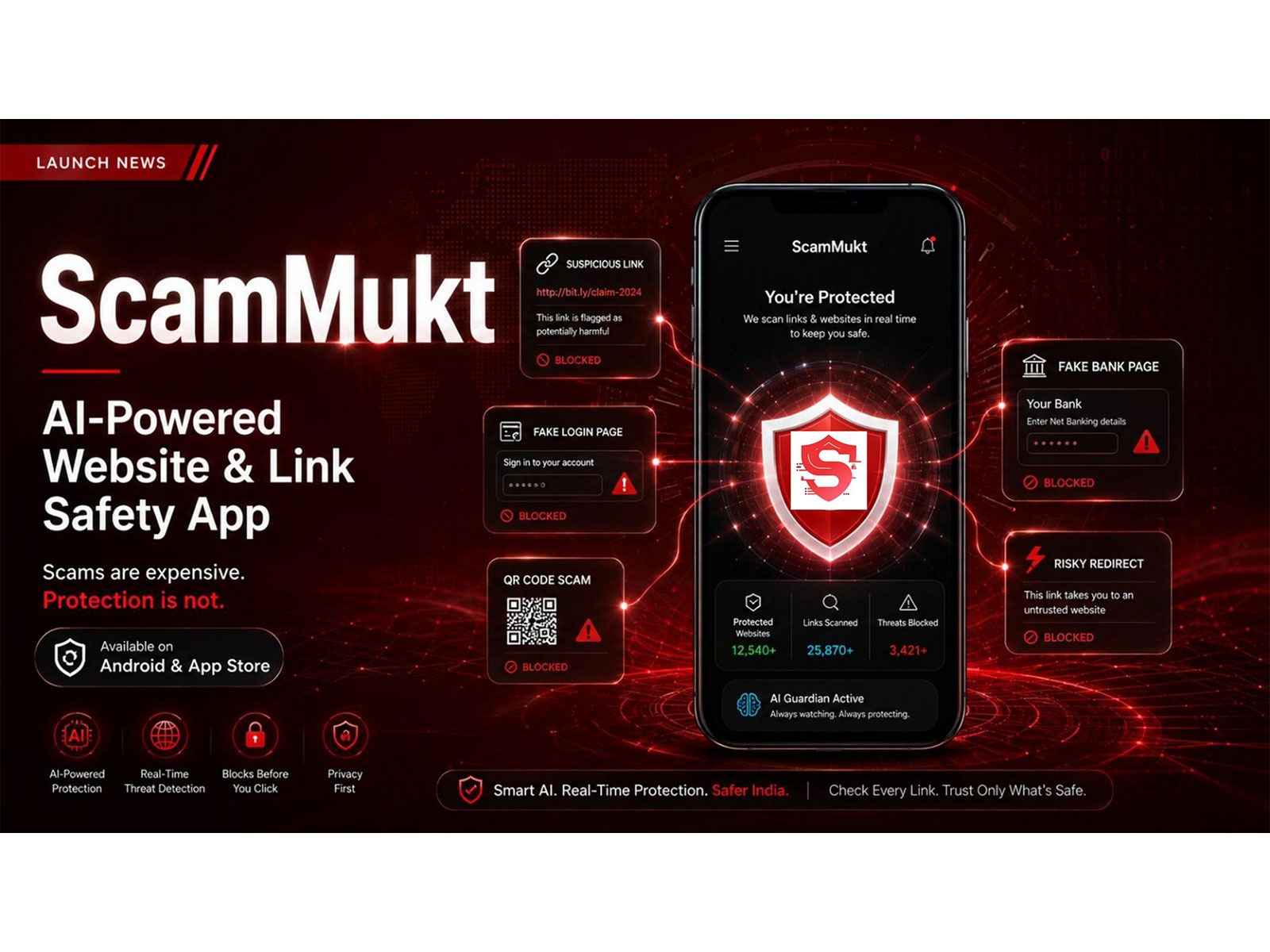 ScamMukt Launches India's Dedicated AI Scam Protection App -- Because Spotting a Scam Is Now a Basic Survival Skill for Every Indian