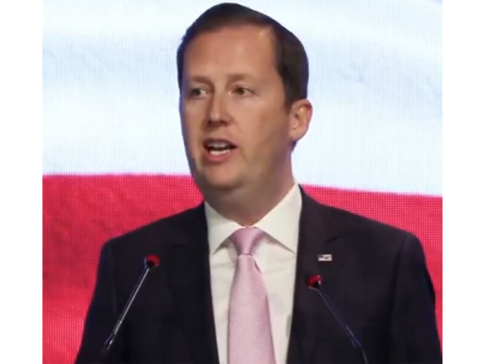 US Envoy to India Sergio Gor addressing the US-India TRUST Initiative event (Photo/ANI)