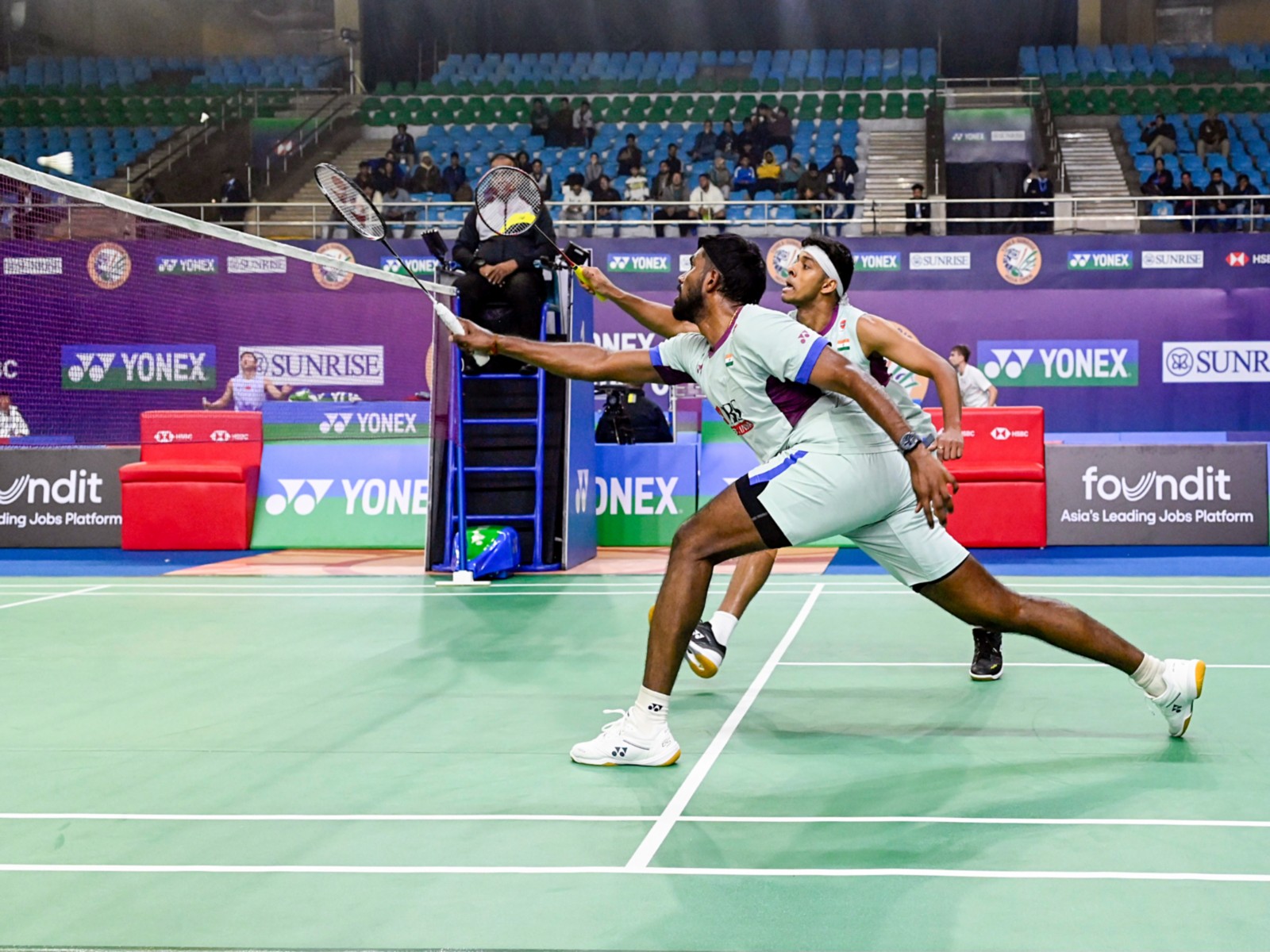 Satwiksairaj Rankireddy and Chirag Shetty. (Photo: ANI)