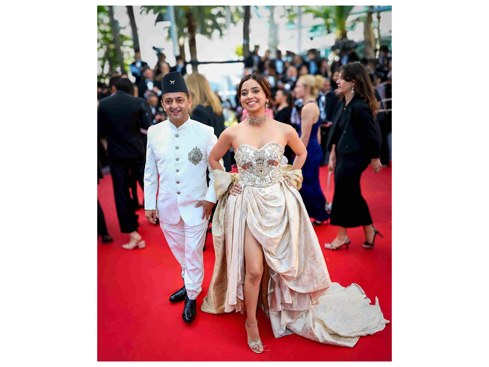 Dogsee Founders, Sneh and Bhupendra at the 79th Cannes Film Festival walking the Red Carpet