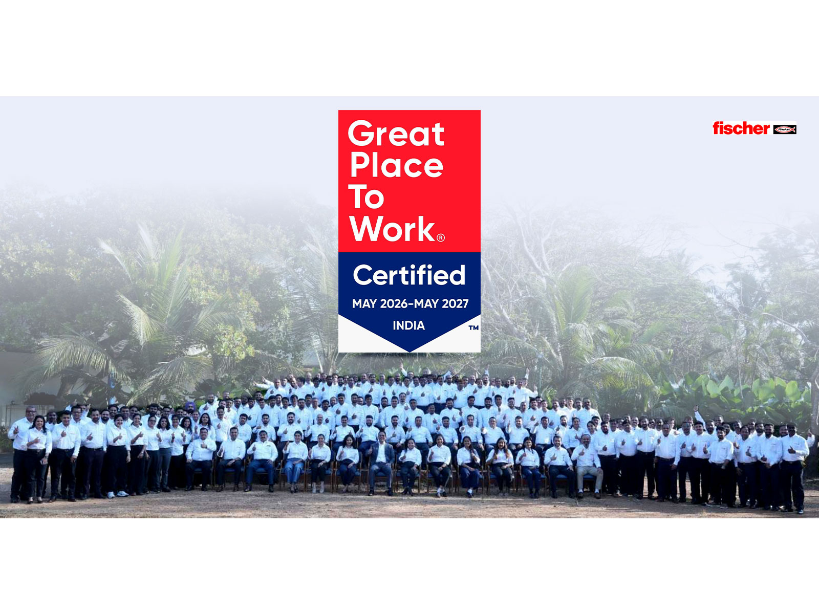 fischer India is GPTW certified 4th time in a row