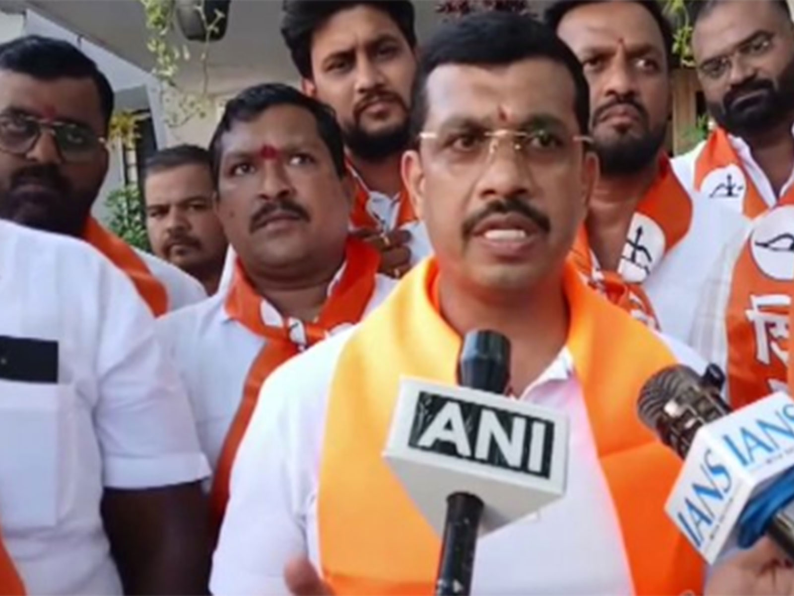 Shiv Sena leader Pramod Nana Bhangire (Photo/ANI)