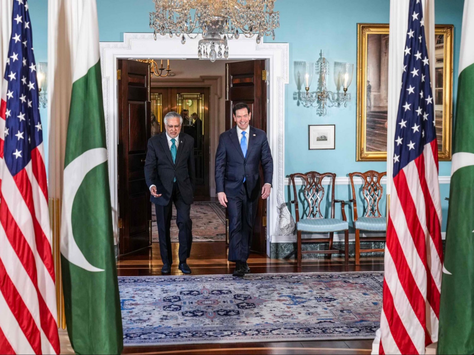 US Secretary of State Marco Rubio and Pakistani Deputy Prime Minister and Foreign Minister Ishaq Dar (Photo: X@SecRubio)