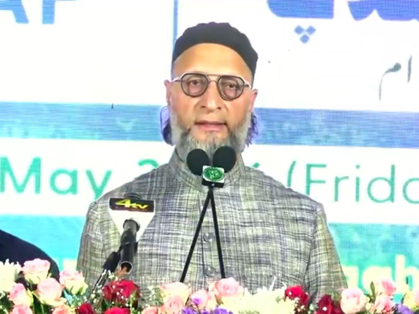  All India Majlis-e-Ittehadul Muslimeen (AIMIM) President Asaduddin Owaisi (Photo/ANI)