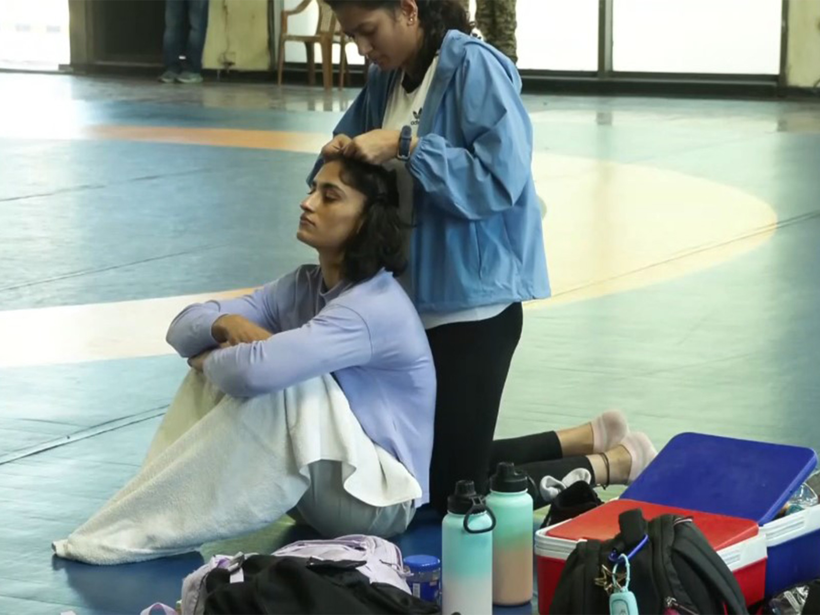 Wrestler Vinesh Phogat at IG Stadium in New Delhi. (Photo/ANI)