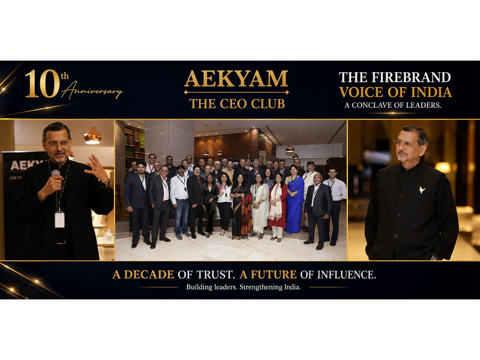 Rahul Dev Pharasi, Architect of Global-Ready Indian Leaders, Brings Top Industry Stalwarts Together at AEKYAM - The Firebrand CEO Club's 10th Anniversary