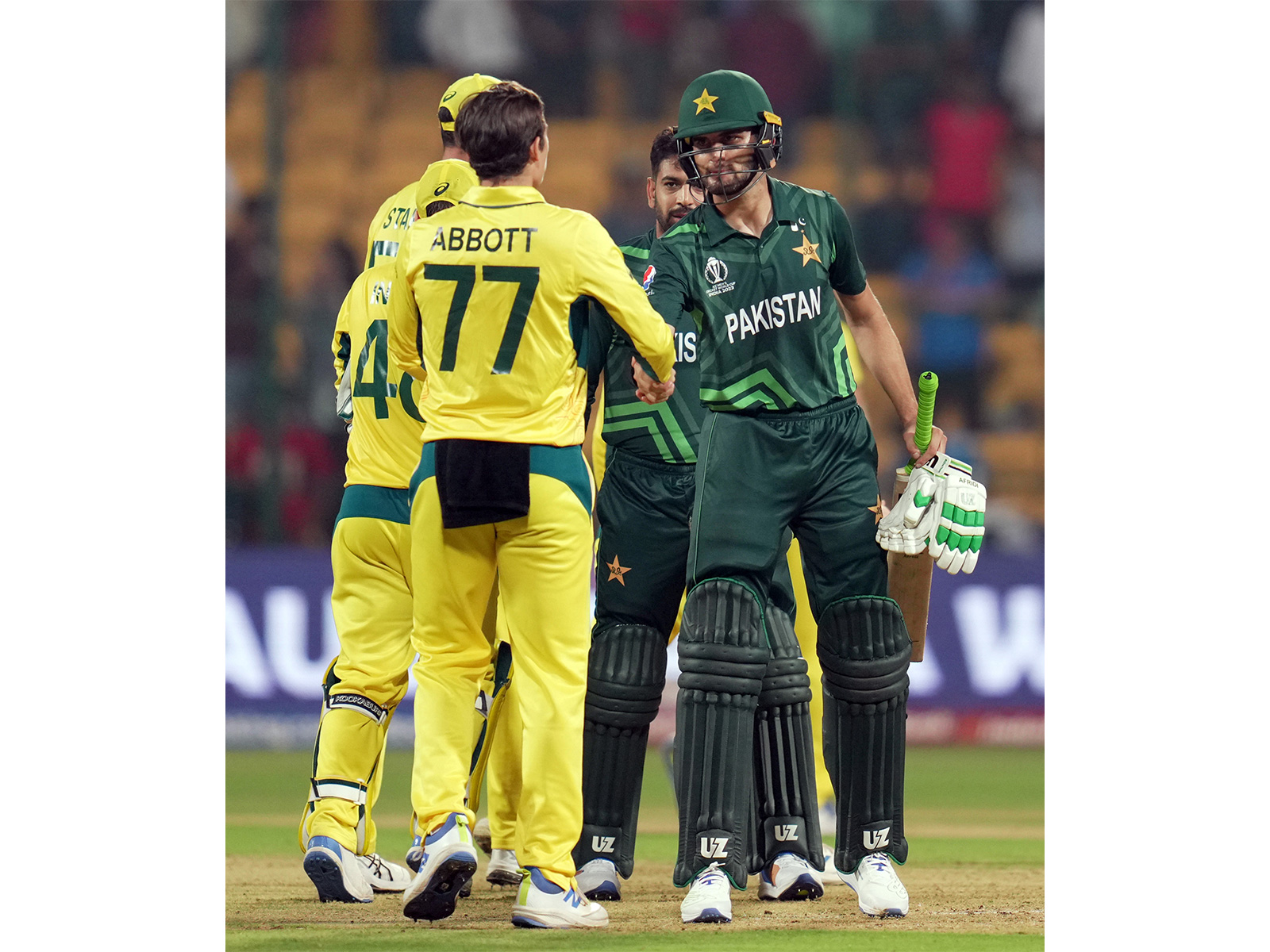 Australia and Pakistan players (Photo: ANI)