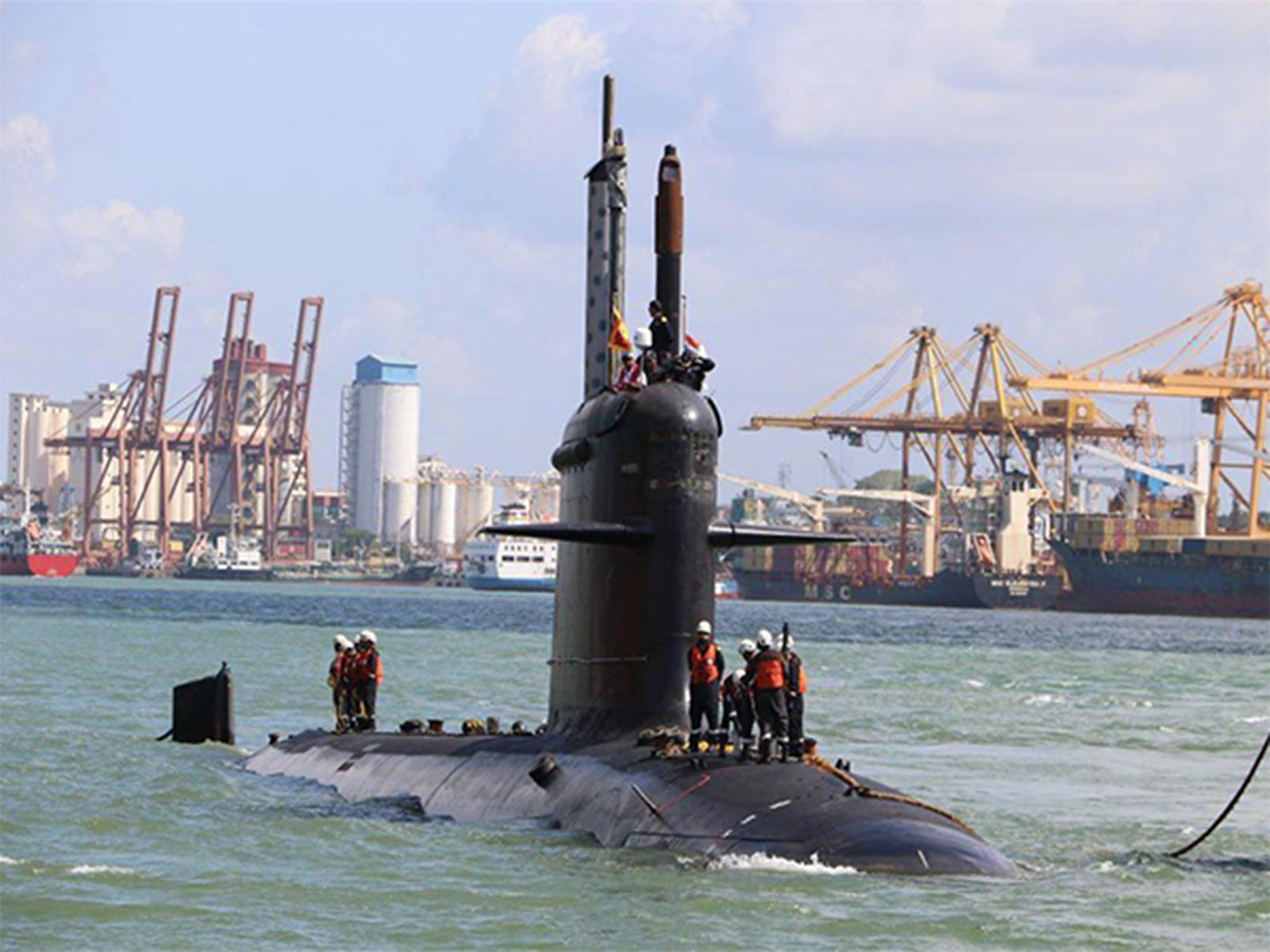 Indian Navy's Kalvari Class Submarine INS Vela made port call at Colombo ( File Photo/@indiannavy)