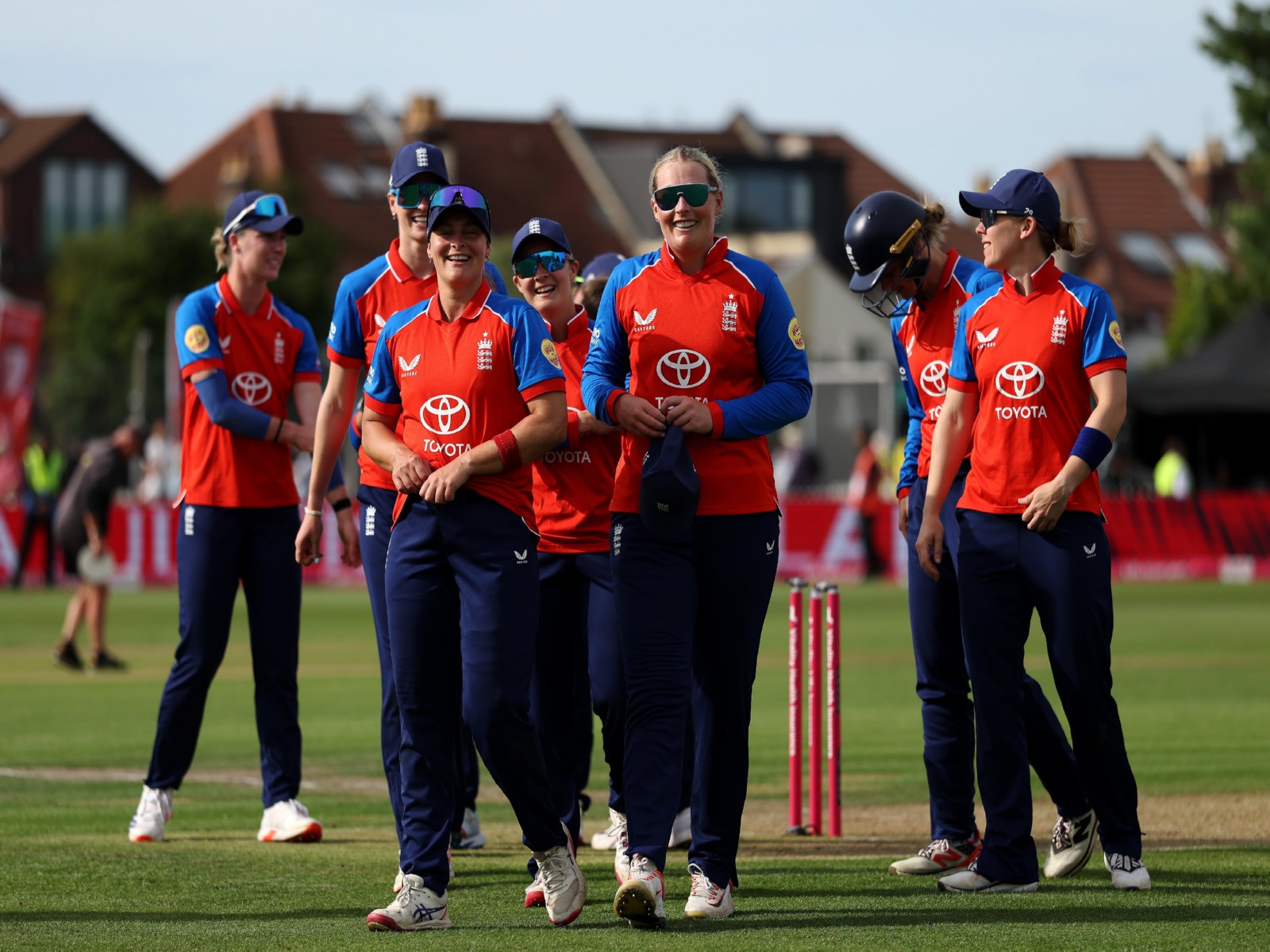 England team. (Photo: @englandcricket X)
