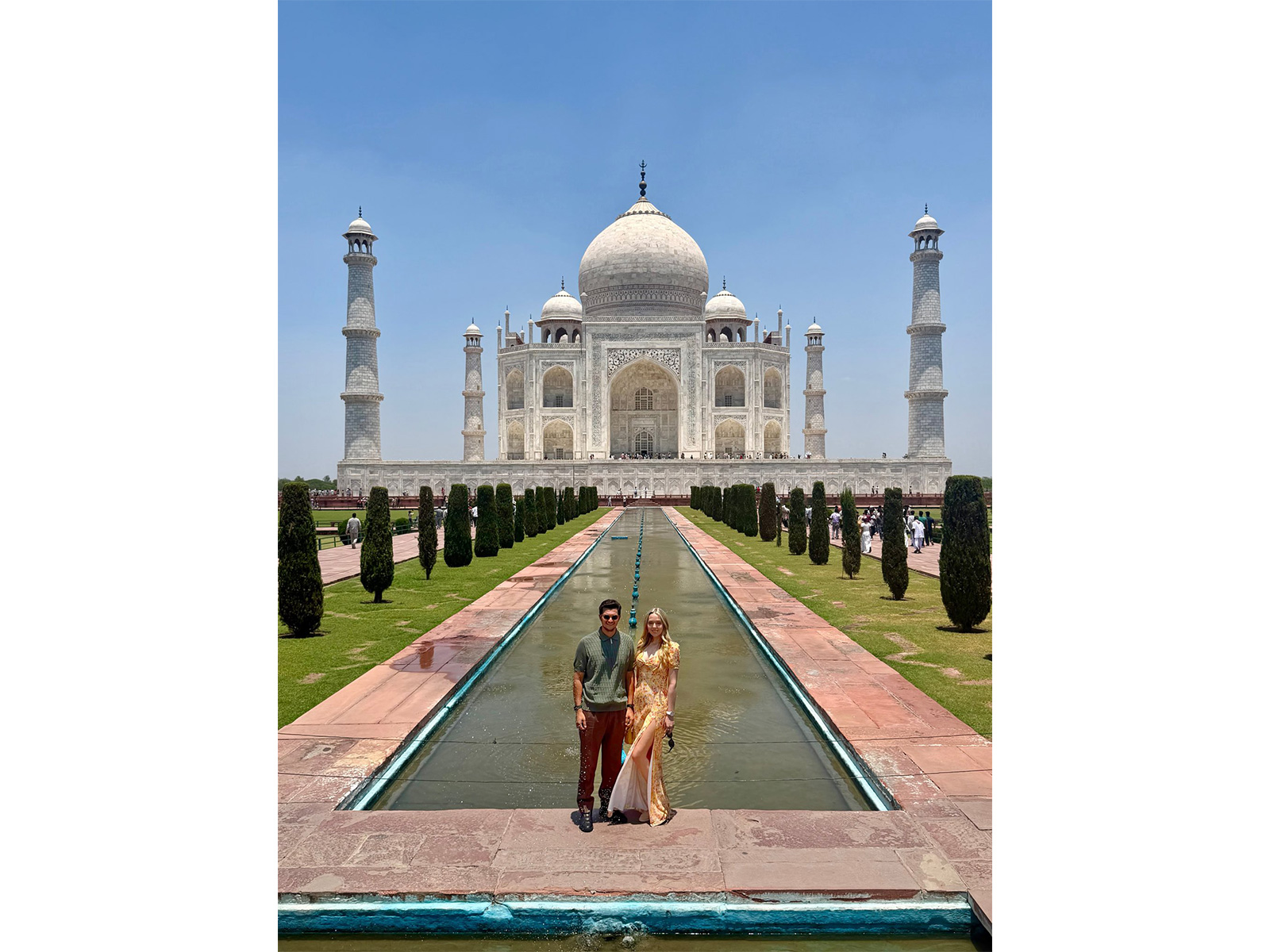 Tiffany Trump and Michael Boulos at the Taj Mahal (Photo/ X@TiffanyATrump)