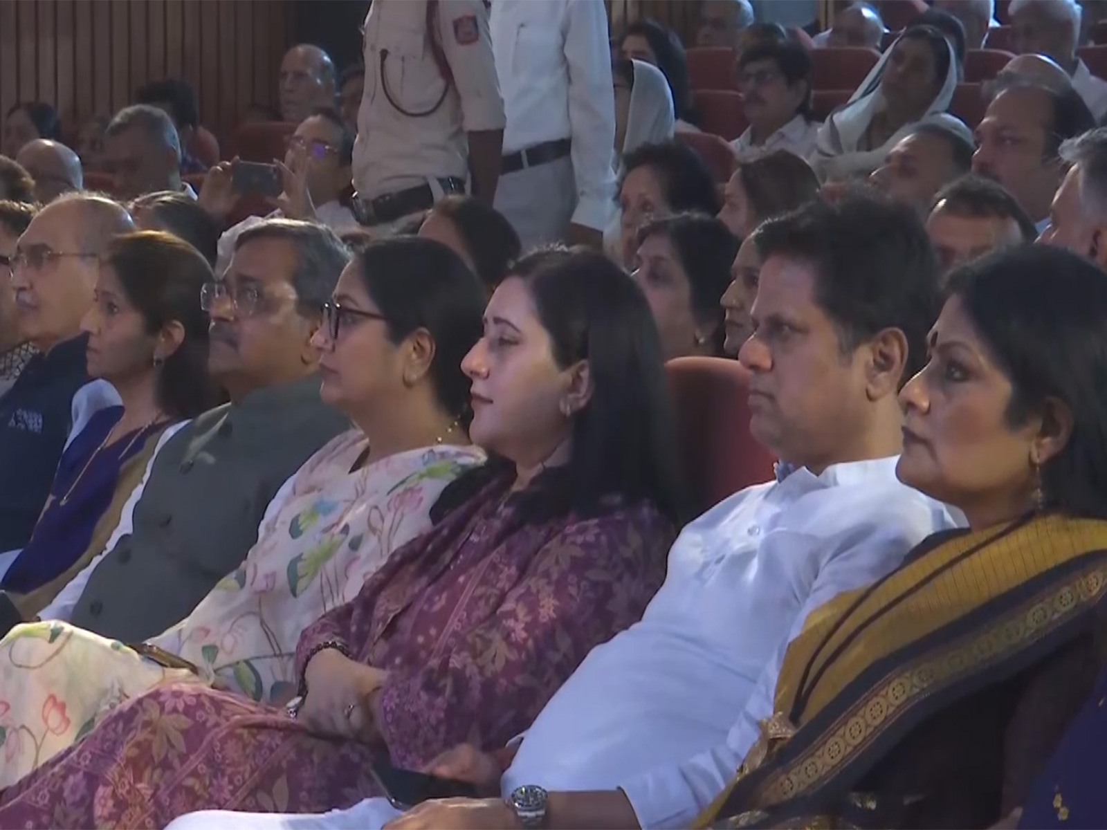 Delhi CM Rekha Gupta listens to Mann Ki Baat programme (Photo/ANI)