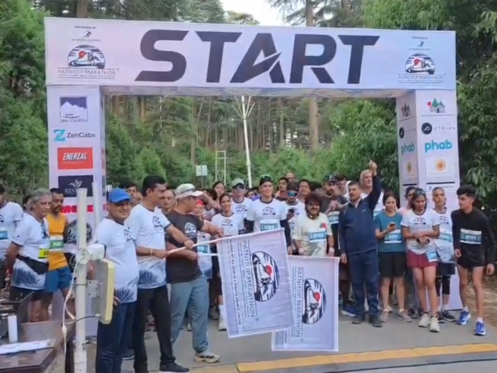 The sixth edition of the Patnitop Marathon in Ramban (Photo/ANI)