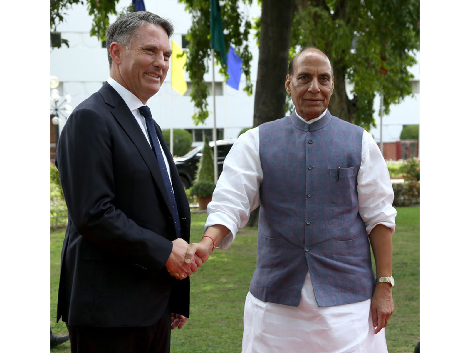 Australian Deputy Prime Minister and Minister for Defence, Richard Marles and Defence Minister Rajnath Singh (File photo: X@rajnathsingh)