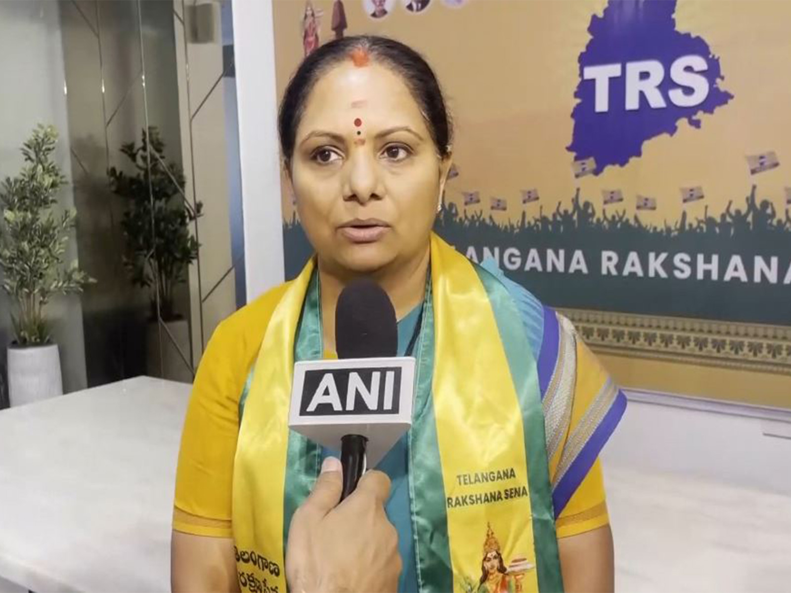TRS chief K Kavitha (Photo/ANI)