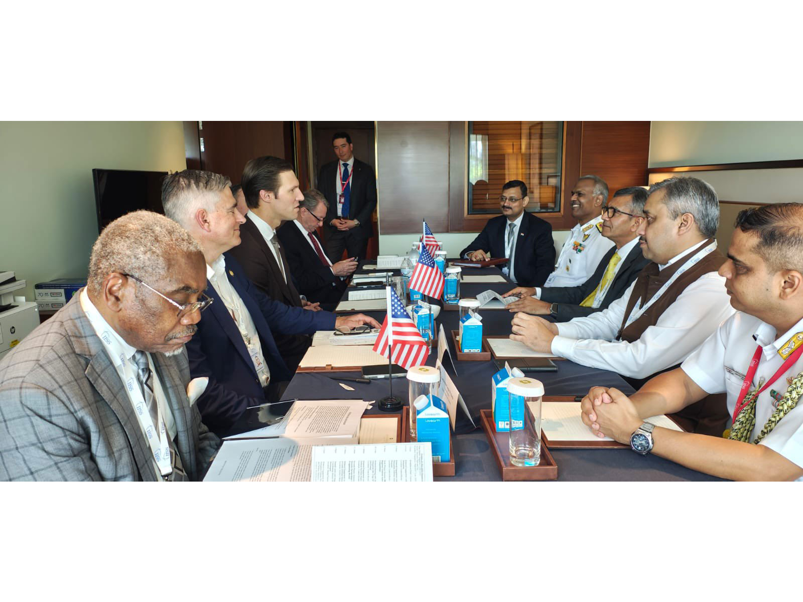 Defence Secretary Rajesh Kumar Singh meets bipartisan US Congressional Delegation (Photo/X/@SpokespersonMoD)