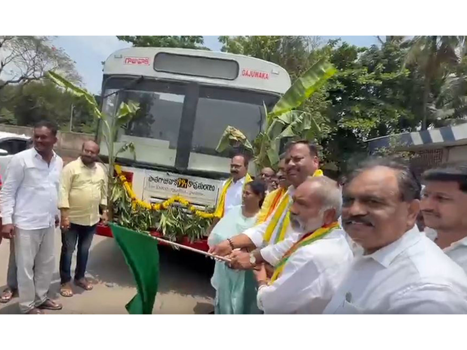 Andhra Transport Minister Ramprasad Reddy launches EV charging station in Gajuwaka (Photo/ANI)