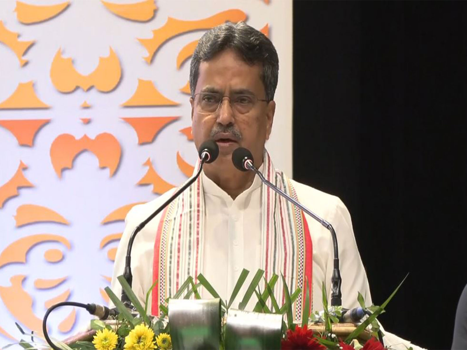 Tripura CM Manik Saha at 6th year of PM SVANidhi programme (Photo/ANI)