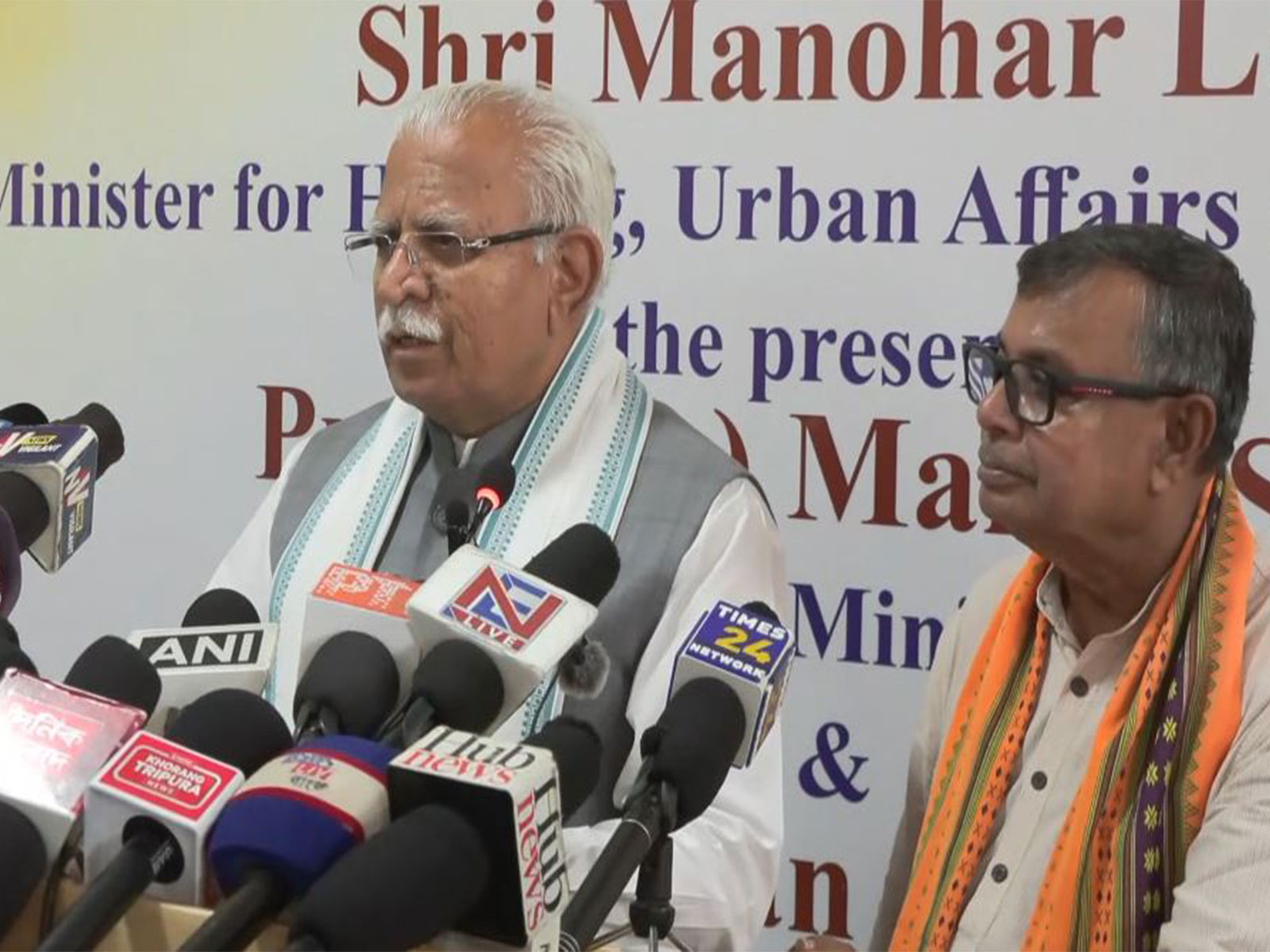 Union Minister for Housing and Urban Affairs and Power, Manohar Lal (Photo/ANI)