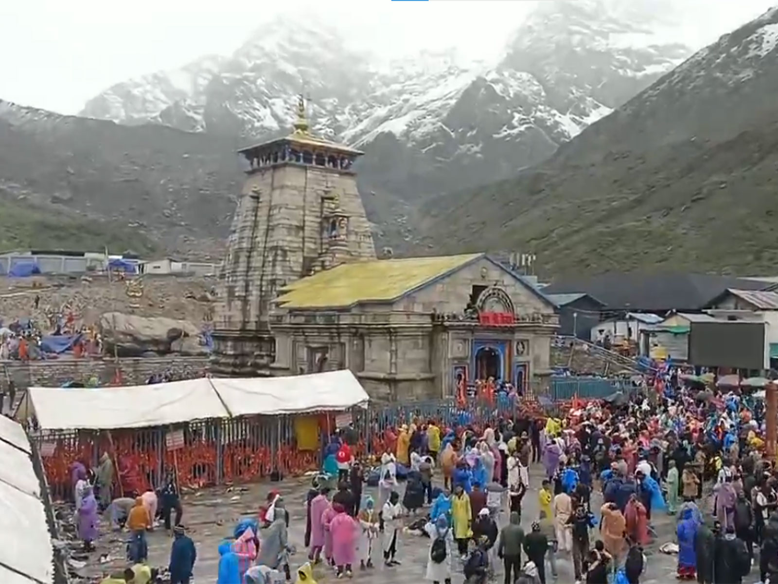 Visual from the Kedarnath Dham trekking route (Photo/ANI)