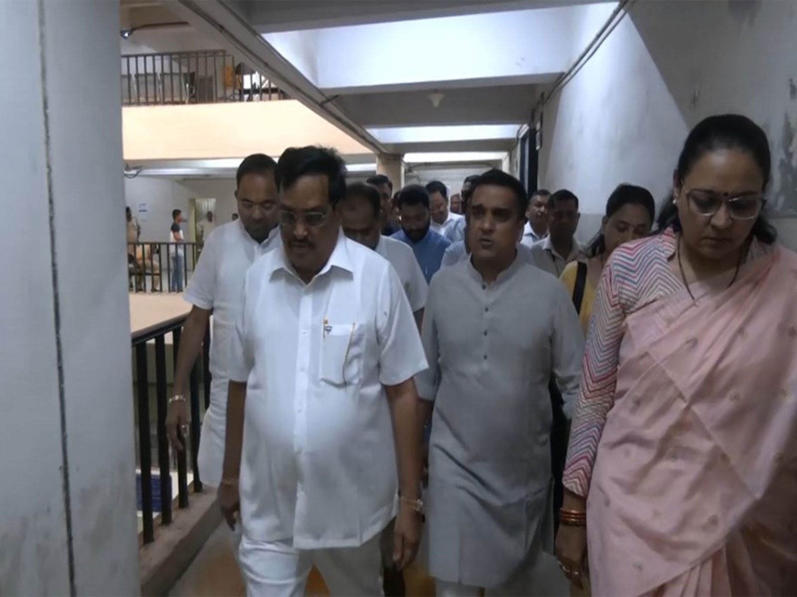 Union Minister CR Patil with Gujarat Home Minister Harsh Sanghavi (Photo/ANI)