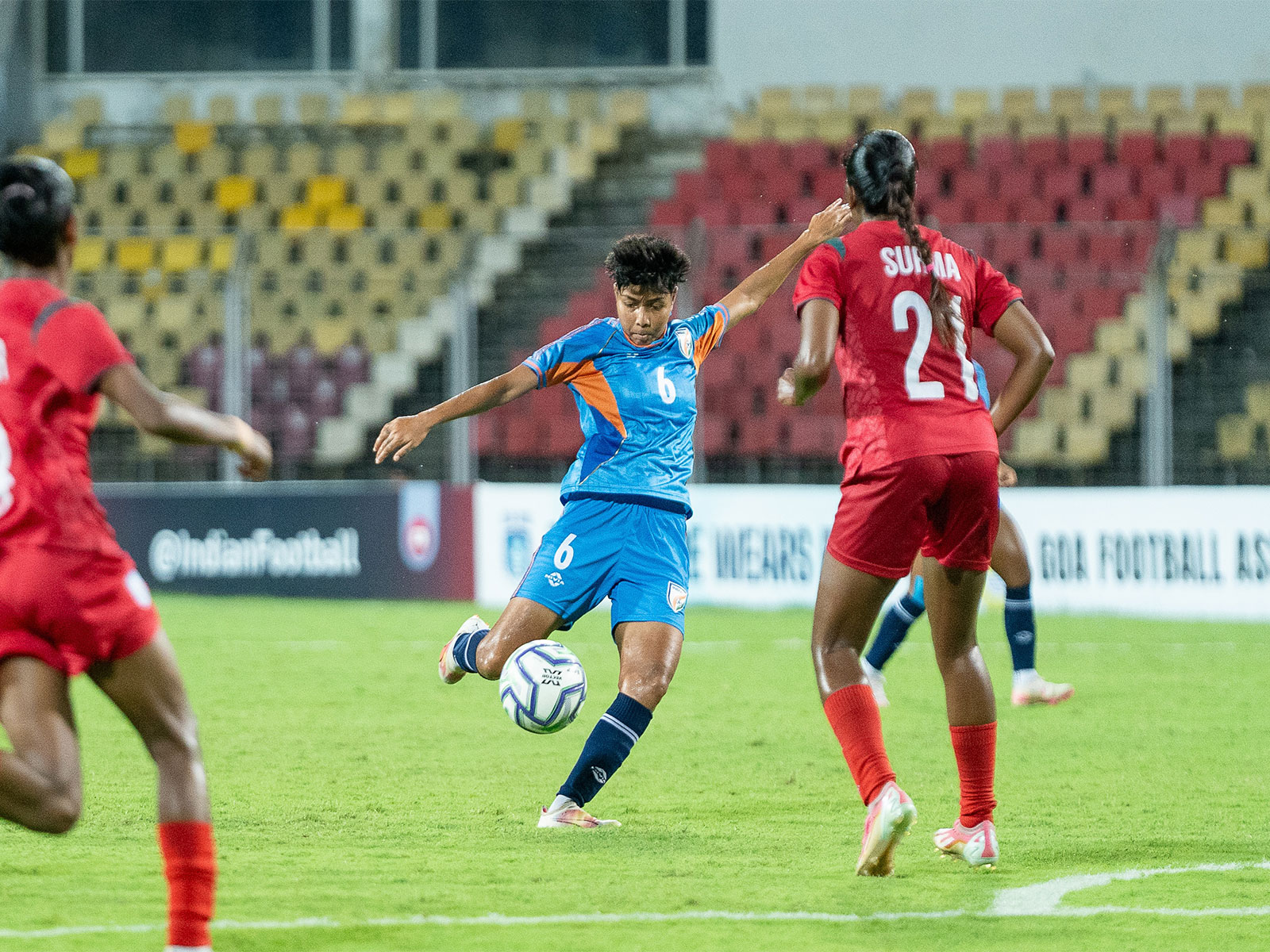 Sangita Basfore in action (Photo: AIFF Media)