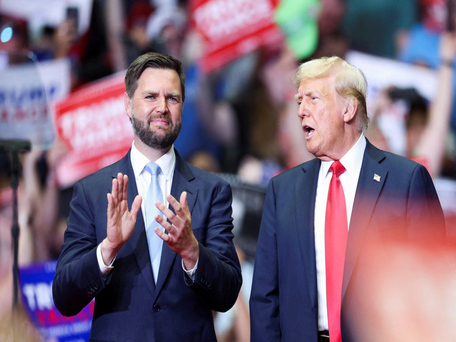 US President Donald Trump with Vice President JD Vance (Photo/Reuters)