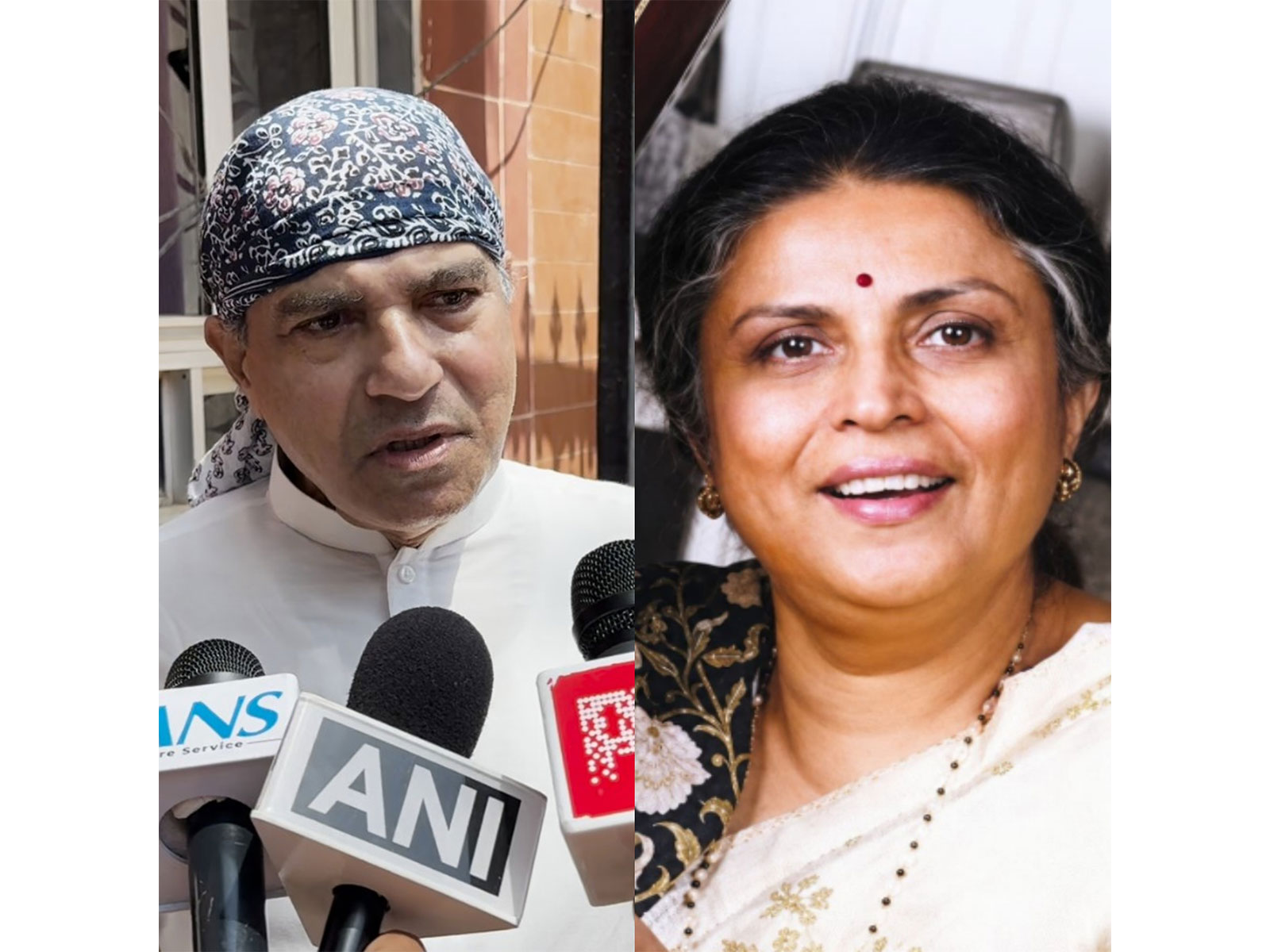 Suresh Wadkar, late singer Suman Kalyanpur (Photo/ ANI//X/@PawarSpeaks)
