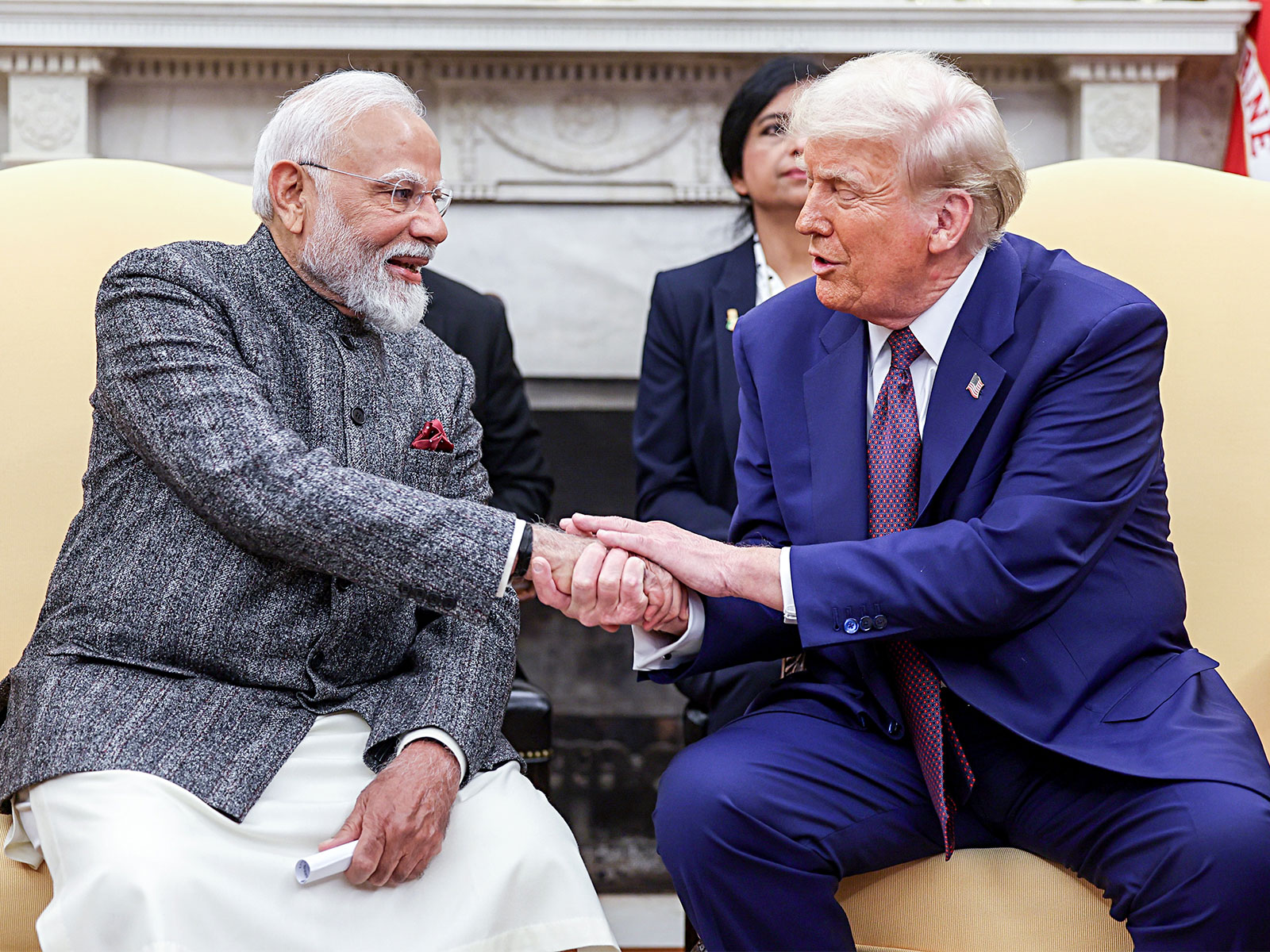 Prime Minister Modi with US President Donald Trump (File Photo/ANI)