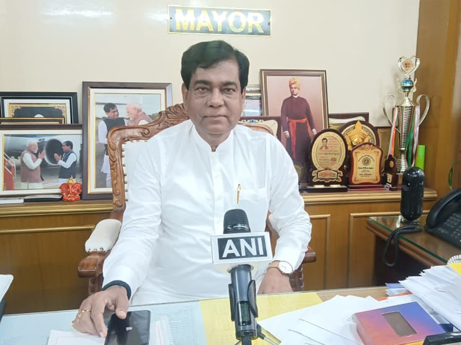 Agartala Municipal Corporation Mayor Dipak Majumder (Photo/ANI)