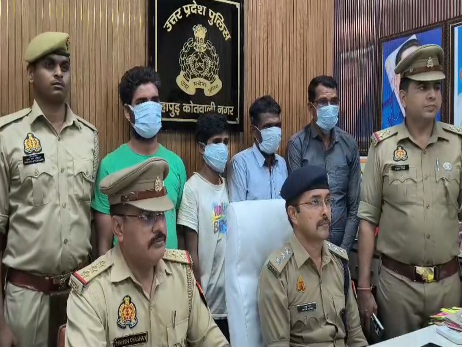 Four accused arrested as UP Police busts child trafficking racket in Hapur (Photo/ANI)