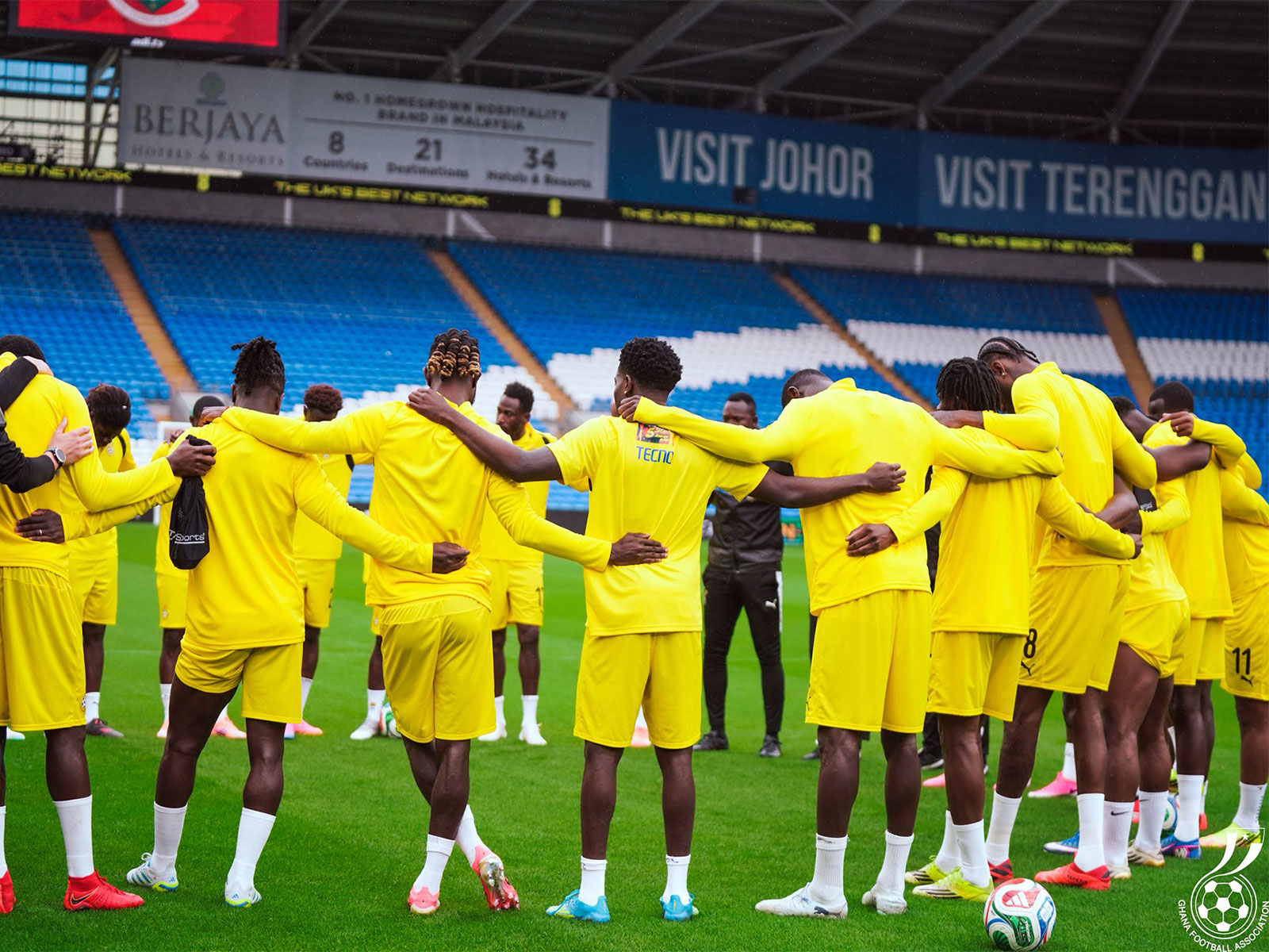 Ghana players. (Photo:X/@GhanaBlackstars) 