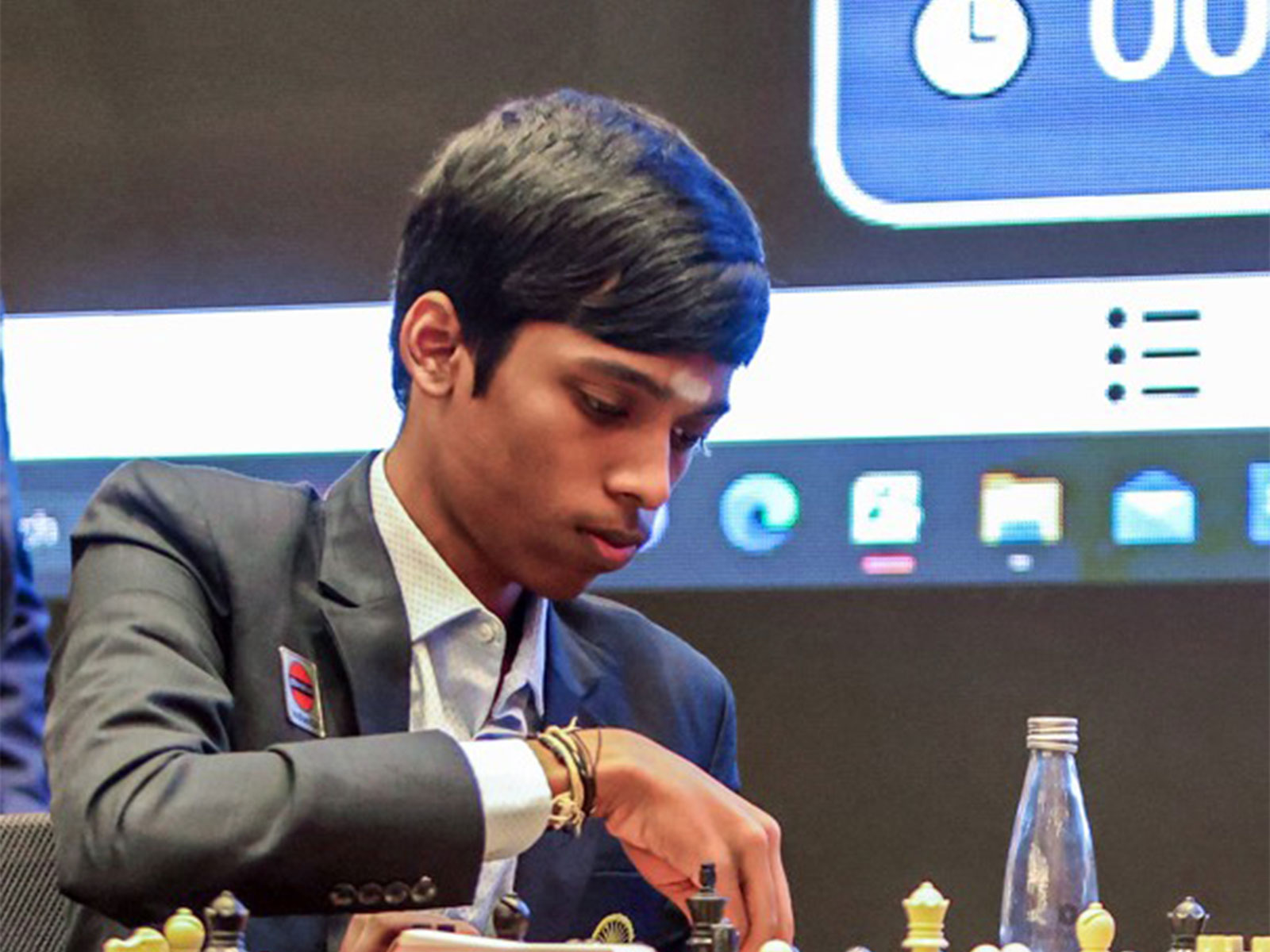 R Praggnanandhaa. (Photo/ANI)