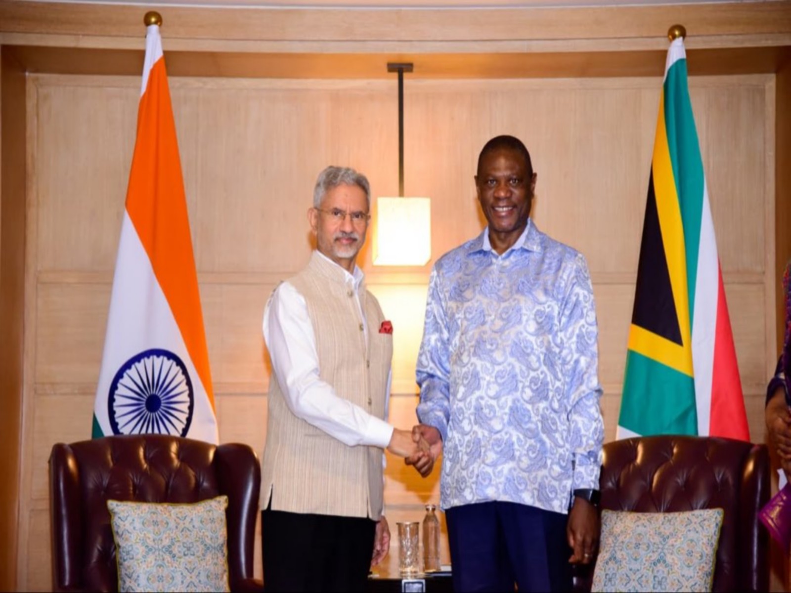 External Affairs Minister S Jaishankar holds talks with South African Deputy President Shipokosa Paulus Mashatile (Photo/X/@DrSJaishankar) 