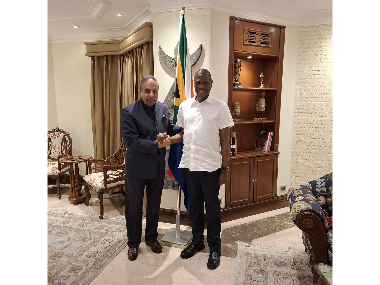 Congress leader  Anand Sharma met South African Deputy President Paul Mashatile (Photo/X/@AnandSharmaINC)