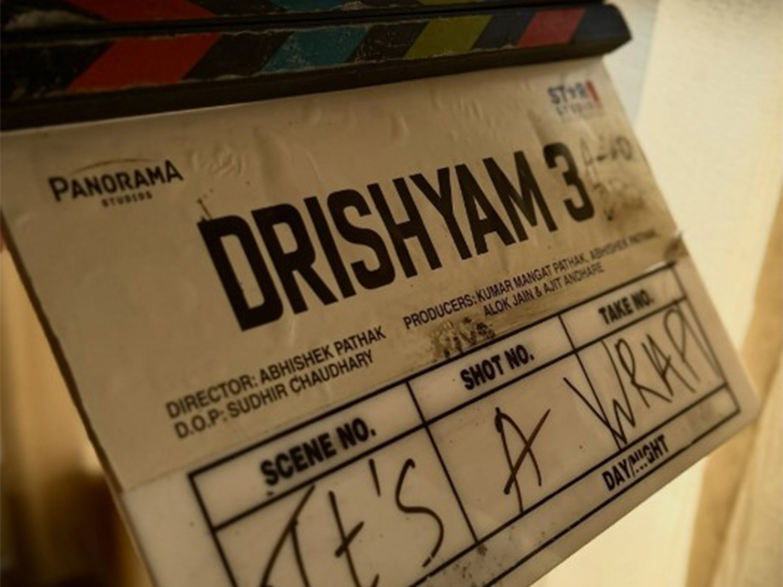 'Drishyam 3' movie wrap (Photo/Instagram/@abhishekpathakk)