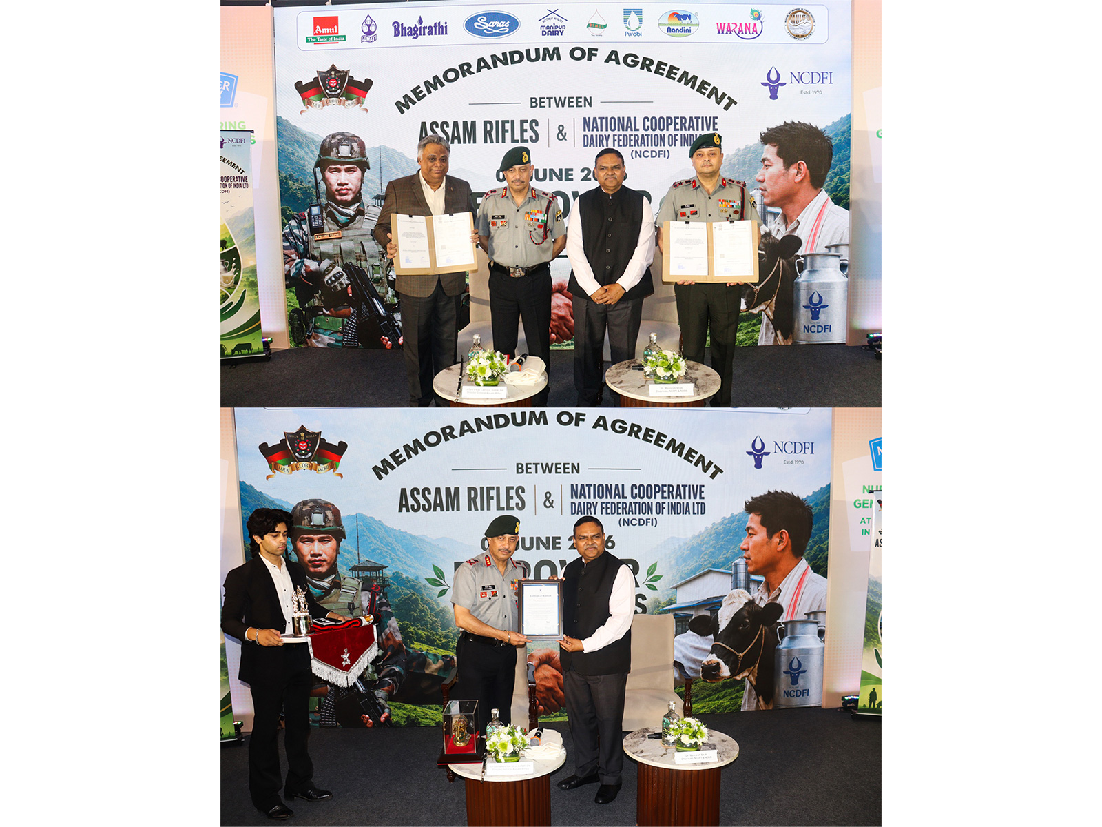 Assam Rifles signs MoA with NCDFI (Photo/X@official_dgar)
